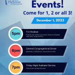Tot Shabbat, Dinner & Service with Cantor Acker