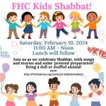 JKids Shabbat followed by Lunch